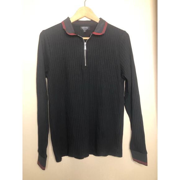 Man BoohooMan Men Black Shirt Size Small - Picture 2 of 11